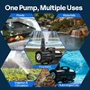 image:imageVIVOHOME 150W Adjustable Flow Submersible Water Pump 9002400GPH Stepless Flow Control 18ft Max Lift 180 Seamless Adjustable Nozzle and Barrier Pump Bag for Pond Aquarium Fountain Waterfall7001800GPH