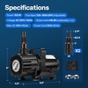 image:imageVIVOHOME 150W Adjustable Flow Submersible Water Pump 9002400GPH Stepless Flow Control 18ft Max Lift 180 Seamless Adjustable Nozzle and Barrier Pump Bag for Pond Aquarium Fountain Waterfall7001800GPH