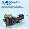 image:imageVIVOHOME 15HP 115V Variable Speed Pool Pump SelfPriming 15 amp 2 Inlet wStrainer Basket for inAbove Ground Pools15 HP 115V