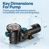 image:imageVIVOHOME 15HP 115V Variable Speed Pool Pump SelfPriming 15 amp 2 Inlet wStrainer Basket for inAbove Ground Pools20 HP 115V Dual Speed
