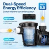 image:imageVIVOHOME 15HP 115V Variable Speed Pool Pump SelfPriming 15 amp 2 Inlet wStrainer Basket for inAbove Ground Pools20 HP 115V Dual Speed