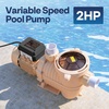 image:imageVIVOHOME 15HP 115V Variable Speed Pool Pump SelfPriming 15 amp 2 Inlet wStrainer Basket for inAbove Ground Pools20 HP 115V Variable Speed