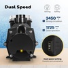 image:imageVIVOHOME 15HP 115V Variable Speed Pool Pump SelfPriming 15 amp 2 Inlet wStrainer Basket for inAbove Ground Pools25 HP 230V Dual Speed