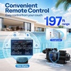 image:imageVIVOHOME 15HP Pool Pump Dual Speed with Wireless Remote Control 115V  Fast SelfPrimming Motor 4 Program Segment for inAbove Ground Pools Manual Timer Compatible with Saltwater Pools15 Horsepower