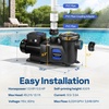 image:imageVIVOHOME 15HP Pool Pump Dual Speed with Wireless Remote Control 115V  Fast SelfPrimming Motor 4 Program Segment for inAbove Ground Pools Manual Timer Compatible with Saltwater Pools15 Horsepower