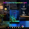 image:imageVIVOHOME 2 Gallon Smart Fish Tank with APP Control Aquarium Starter Kit with Auto Feeder Filter Temperature Display RGB LED Light Desktop Mini Fish Tank for Betta Shrimp