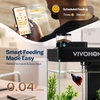 image:imageVIVOHOME 2 Gallon Smart Fish Tank with APP Control Aquarium Starter Kit with Auto Feeder Filter Temperature Display RGB LED Light Desktop Mini Fish Tank for Betta Shrimp