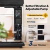 image:imageVIVOHOME 2 Gallon Smart Fish Tank with APP Control Aquarium Starter Kit with Auto Feeder Filter Temperature Display RGB LED Light Desktop Mini Fish Tank for Betta Shrimp
