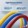 image:imageVIVOHOME 5 ft R410A HVAC Refrigerant Charging amp Recovery Hoses with Compact Ball Valve 14 Low Loss Refrigeration Hoses Suitable for R134a R22 R12 R502 and R404A 800 PSI Working 4000 PSI Burstwithout Ball Valve