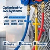 image:imageVIVOHOME 6 ft A2L HVAC Refrigerant Charging amp Recovery Hoses with Compact Ball Valve 14 Low Loss Refrigeration Hoses for R1234yf R32 R454B R134a R410A and R22 800 PSI Working 4000 PSI Burst
