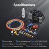 image:imageVIVOHOME A2L AC Vacuum Pump and 4 Way Manifold Gauge Set 15 HP 144CFM 2 Stage HVAC Vacuum Pump Kit with 5ft Hoses Sparkless Motor for R454B R32 R22 R410a Home Air Conditioner45 CFM