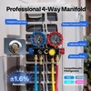 image:imageVIVOHOME A2L AC Vacuum Pump and 4 Way Manifold Gauge Set 15 HP 144CFM 2 Stage HVAC Vacuum Pump Kit with 5ft Hoses Sparkless Motor for R454B R32 R22 R410a Home Air Conditioner96 CFM