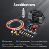image:imageVIVOHOME A2L AC Vacuum Pump and 4 Way Manifold Gauge Set 15 HP 144CFM 2 Stage HVAC Vacuum Pump Kit with 5ft Hoses Sparkless Motor for R454B R32 R22 R410a Home Air Conditioner5 CFM
