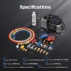 image:imageVIVOHOME A2L AC Vacuum Pump and 4 Way Manifold Gauge Set 15 HP 144CFM 2 Stage HVAC Vacuum Pump Kit with 5ft Hoses Sparkless Motor for R454B R32 R22 R410a Home Air Conditioner35 CFM