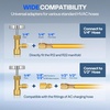 image:imageVIVOHOME AC R134a Adapter Tool Kit R134a Quick Couplers and Self Sealing and Puncture Can Taps R410a Adapters Tank Adapter and Valve Core Remover AC Gauge Hose Conversion Adapters