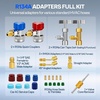 image:imageVIVOHOME AC R134a Adapter Tool Kit R134a Quick Couplers and Self Sealing and Puncture Can Taps R410a Adapters Tank Adapter and Valve Core Remover AC Gauge Hose Conversion Adapters