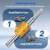 image:imageVIVOHOME AC R134a Adapter Tool Kit R134a Quick Couplers and Self Sealing and Puncture Can Taps R410a Adapters Tank Adapter and Valve Core Remover AC Gauge Hose Conversion Adapters