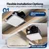 image:imageVIVOHOME Bathroom Exhaust Fan with Humidity Sensor 240 CFM 6 Speed 5Color LED Light 2700K3200K4000K5000K5700K amp Nightlight Remote Control5 CCT Lights  240 CFM  6 Speeds