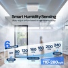 image:imageVIVOHOME Bathroom Exhaust Fan with Humidity Sensor 240 CFM 6 Speed 5Color LED Light 2700K3200K4000K5000K5700K amp Nightlight Remote Control5 CCT Lights  240 CFM  6 Speeds