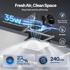 image:imageVIVOHOME Bathroom Exhaust Fan with Humidity Sensor 240 CFM 6 Speed 5Color LED Light 2700K3200K4000K5000K5700K amp Nightlight Remote Control5 CCT Lights  240 CFM  6 Speeds