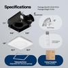 image:imageVIVOHOME Bathroom Exhaust Fan with Humidity Sensor 240 CFM 6 Speed 5Color LED Light 2700K3200K4000K5000K5700K amp Nightlight Remote Control5 CCT Lights  240 CFM  6 Speeds
