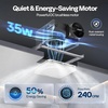 image:imageVIVOHOME Bathroom Exhaust Fan with Humidity Sensor 240 CFM 6 Speed 5Color LED Light 2700K3200K4000K5000K5700K amp Nightlight Remote ControlNo Lights  240 CFM  6 Speeds