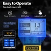 image:imageVIVOHOME Digital HVAC Manifold Gauge Set Refrigeration AC Gauge with Wired Temperature Clamp Probe and 2 Hoses for R134a R410a R32 R1234yf R454B Recharge Pressure Temp Test Leak Detectionwith Temperature Clamp