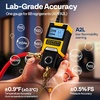 image:imageVIVOHOME Digital HVAC Manifold Gauge Set Refrigeration AC Gauge with Wired Temperature Clamp Probe and 2 Hoses for R134a R410a R32 R1234yf R454B Recharge Pressure Temp Test Leak Detectionwith Temperature Clamp