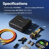 image:imageVIVOHOME Digital HVAC Manifold Gauge Set Refrigeration AC Gauge with Wired Temperature Clamp Probe and 2 Hoses for R134a R410a R32 R1234yf R454B Recharge Pressure Temp Test Leak Detectionwith Temperature Clamp  Hoses