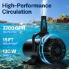 image:imageVIVOHOME Electric 62W 1100GPH Submersible Water Pump for Koi Pond Pool Waterfall Fountains Fish Tank and Aquarium2700GPH