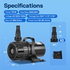 image:imageVIVOHOME Electric 62W 1100GPH Submersible Water Pump for Koi Pond Pool Waterfall Fountains Fish Tank and Aquarium3000GPH