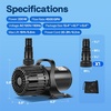 image:imageVIVOHOME Electric 62W 1100GPH Submersible Water Pump for Koi Pond Pool Waterfall Fountains Fish Tank and Aquarium4500GPH