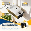 image:imageVIVOHOME HVAC Condensate Pump with Automatic Safety Alarm Switch UltraQuiet 25dB DC Motor 100V240V 65 GPH AC Condensate Removal Pump for HVACR Equipment Dehumidifier Furnace with 196ft TubingBlack