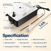 image:imageVIVOHOME HVAC Condensate Pump with Automatic Safety Alarm Switch UltraQuiet 25dB DC Motor 100V240V 65 GPH AC Condensate Removal Pump for HVACR Equipment Dehumidifier Furnace with 196ft TubingBlack