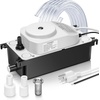 image:imageVIVOHOME HVAC Condensate Pump with Automatic Safety Alarm Switch UltraQuiet 25dB DC Motor 100V240V 65 GPH AC Condensate Removal Pump for HVACR Equipment Dehumidifier Furnace with 196ft TubingBlack