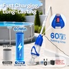 image:imageVIVOHOME Handheld Pool Vacuum 1110GPH Suction Cordless Pool Cleaner 40W Powerful Motor LongRun 60min Battery Adjustable 912FT Pole for Above Ground amp InGround Pools Spas  BlueBlue