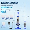 image:imageVIVOHOME Handheld Pool Vacuum 1110GPH Suction Cordless Pool Cleaner 40W Powerful Motor LongRun 60min Battery Adjustable 912FT Pole for Above Ground amp InGround Pools Spas  BlueBlue