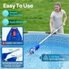 image:imageVIVOHOME Handheld Pool Vacuum 1110GPH Suction Cordless Pool Cleaner 40W Powerful Motor LongRun 60min Battery Adjustable 912FT Pole for Above Ground amp InGround Pools Spas  BlueBlue