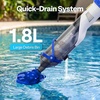 image:imageVIVOHOME Handheld Pool Vacuum 1110GPH Suction Cordless Pool Cleaner 40W Powerful Motor LongRun 60min Battery Adjustable 912FT Pole for Above Ground amp InGround Pools Spas  BlueBlue