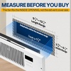 image:imageVIVOHOME Quiet Register Booster Fan with Opening 6 x 12  Smart Thermostat 10Speed Control Removable Dustproof Mesh amp Register Blocker White4 x 12 Opening