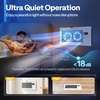 image:imageVIVOHOME Quiet Register Booster Fan with Opening 6 x 12  Smart Thermostat 10Speed Control Removable Dustproof Mesh amp Register Blocker White6 x 12 Opening
