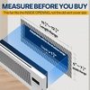 image:imageVIVOHOME Quiet Register Booster Fan with Opening 6 x 12  Smart Thermostat 10Speed Control Removable Dustproof Mesh amp Register Blocker White6 x 12 Opening