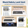 image:imageVIVOHOME Quiet Register Booster Fan with Opening 6 x 12  Smart Thermostat 10Speed Control Removable Dustproof Mesh amp Register Blocker White6 x 12 Opening