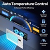 image:imageVIVOHOME Quiet Register Booster Fan with Opening 6 x 12  Smart Thermostat 10Speed Control Removable Dustproof Mesh amp Register Blocker White6 x 12 Opening