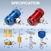 image:imageVIVOHOME R1234yf Adapter Tool Kit R1234yf Quick Couplers Set and Self Sealing and Puncture Can Taps Tank Adapter and Valve Core Remover for 14 and 12 HVAC Charging Hoses