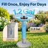 image:imageVIVOHOME Solar Bird Bath with Fountain and Reservoir Battery System 20 Bowl 12 Gal ABS Outdoor Birdbath for Outside Yard WeatherResistant Light Stone GrayLight Stone Gray