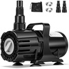 image:imageVIVOHOME 150W Adjustable Flow Submersible Water Pump 9002400GPH Stepless Flow Control 18ft Max Lift 180 Seamless Adjustable Nozzle and Barrier Pump Bag for Pond Aquarium Fountain Waterfall7001800GPH