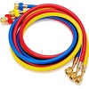 image:imageVIVOHOME 5 ft R410A HVAC Refrigerant Charging amp Recovery Hoses with Compact Ball Valve 14 Low Loss Refrigeration Hoses Suitable for R134a R22 R12 R502 and R404A 800 PSI Working 4000 PSI Burstwithout Ball Valve