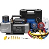 image:imageVIVOHOME A2L AC Vacuum Pump and 4 Way Manifold Gauge Set 15 HP 144CFM 2 Stage HVAC Vacuum Pump Kit with 5ft Hoses Sparkless Motor for R454B R32 R22 R410a Home Air Conditioner144 CFM