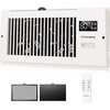 image:imageVIVOHOME Quiet Register Booster Fan with Opening 6 x 12  Smart Thermostat 10Speed Control Removable Dustproof Mesh amp Register Blocker White4 x 10 Opening